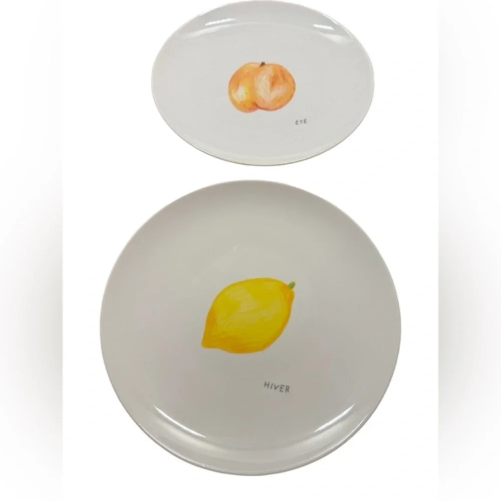 Degrenne Dessert/ Salad Fruit Plates Set Of Four‎